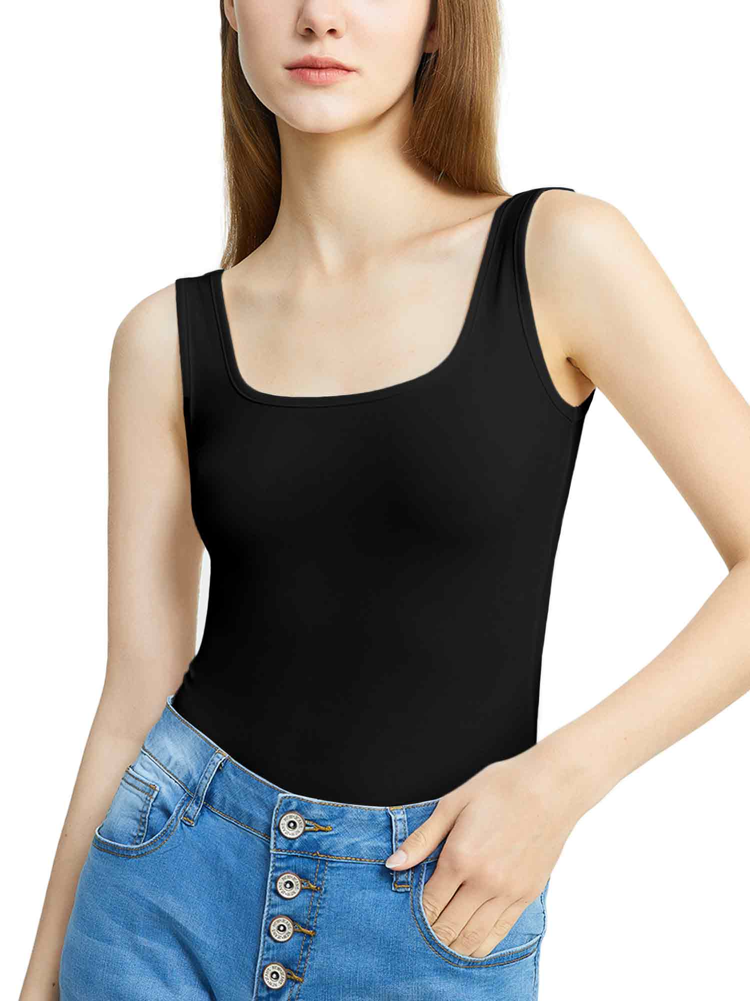 Free Assembly Women's U-Neck Bodysuit with Short Sleeves - Walmart.com