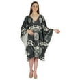 thumbnail image 5 of Moomaya Printed Tunic Kaftan Dress For Women Kimono Sleeves Loungewear Coverup Caftan Dress, 5 of 7
