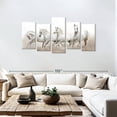 thumbnail image 3 of Elephant Stock White Arabian Horses Wall Art - Horizontal Multi Panel Canvas - Living Room Wall Decor - Animal Multi Panel - Gray And White Decor - 80" x 40", 3 of 8