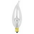 thumbnail image 1 of 40 Watt Clear Flame Tip Chandelier Light Bulbs, 1 of 1
