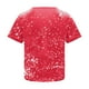 thumbnail image 3 of Pntutb Mujeres Summerchristmas Funny Letter Impreso Blusa Camisetas Casual Cuello en V Manga corta Camisetas tops Pntutb Pntutb-3920, 3 of 6