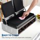 thumbnail image 4 of Yeshouse Parrilla comercial para paninis, sandwichera eléctrica de 1800W, placa esmaltada 23x23 cm, prensa doble de acero inoxidable con control de temperatura y asa, 4 of 8