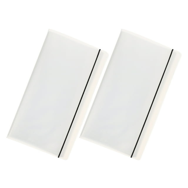 OUNONA 2Pcs Flight Ticket Holder Multi-Function Loose-Leaf Album For Collectors And Travelers