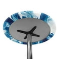 thumbnail image 7 of SEANATIVE Round Table Cloths Pack of 4 Fitted Spandex Cocktail Table Top Cover Table Topper Cap Round Picnic Table Cloth with Elastic Edged Tablecloth for 24" Round Tables, Blue Marble, 7 of 7