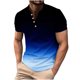 thumbnail image 1 of Camisas de Manga Larga para Hombres, Botón de Impresión Casual Camisa de Cuello Redondo Hecha de Poliéster Ligero para Todo el Uso de Temporada, Camisas de Manga Corta para Hombre, 1 of 5