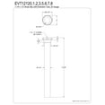 thumbnail image 2 of Kingston Brass EVT12126 12 in. Fauceture Possibility 1.5 in. to 1.25 in. Step-Down Tailpiece, Polished Nickel, 2 of 2