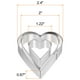 thumbnail image 2 of Cortadores de galletas Uxcell, cortador de galletas en forma de corazón de acero inoxidable, paquete de 3, 2 of 7