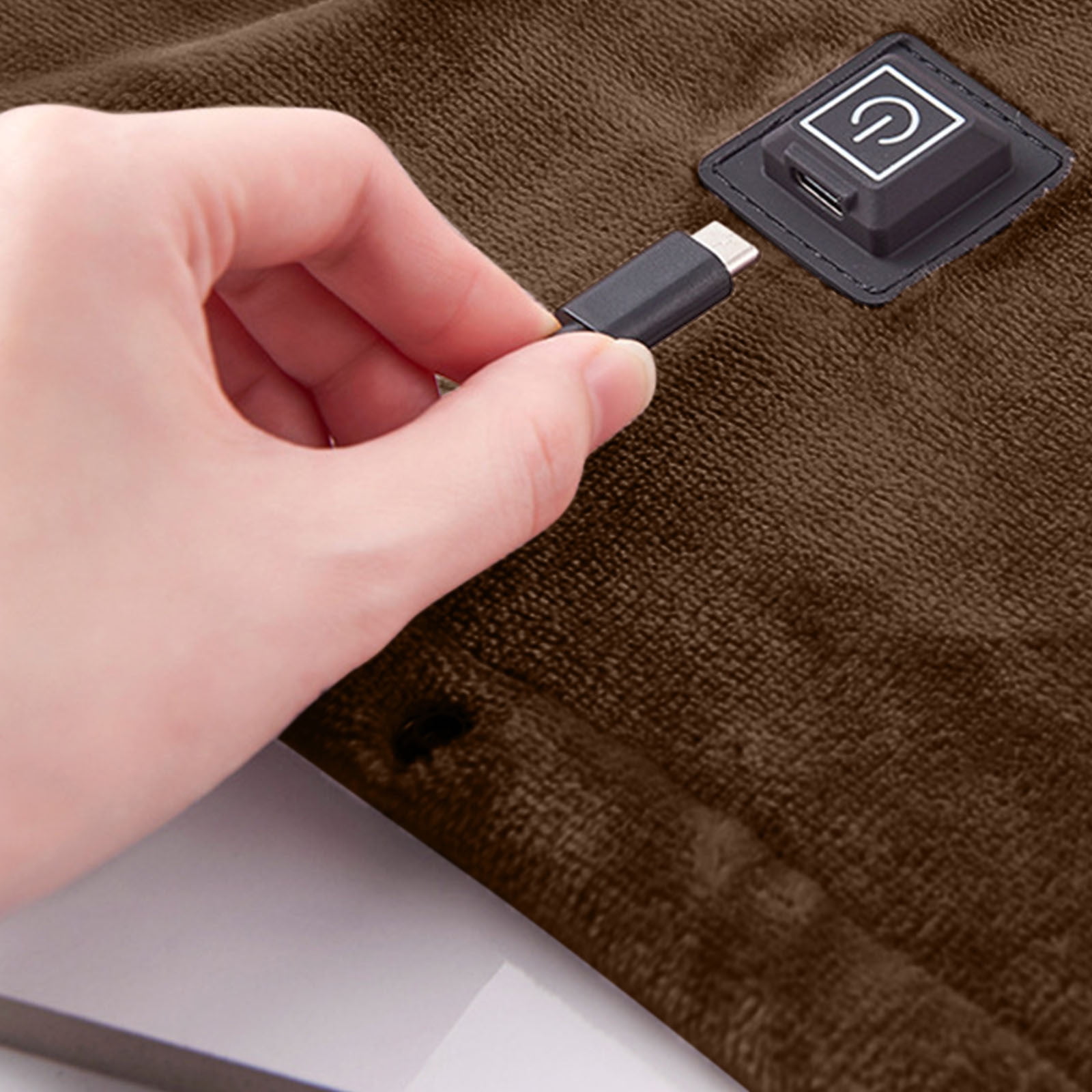 DAMAI Soft Warm Flannel Electric Blanket, USB Fast Heating Pad, 3 Heating Levels, Heated Electric Throw Blanket for Home Travel Dorm Car Office Sleeping, Gifts Christmas