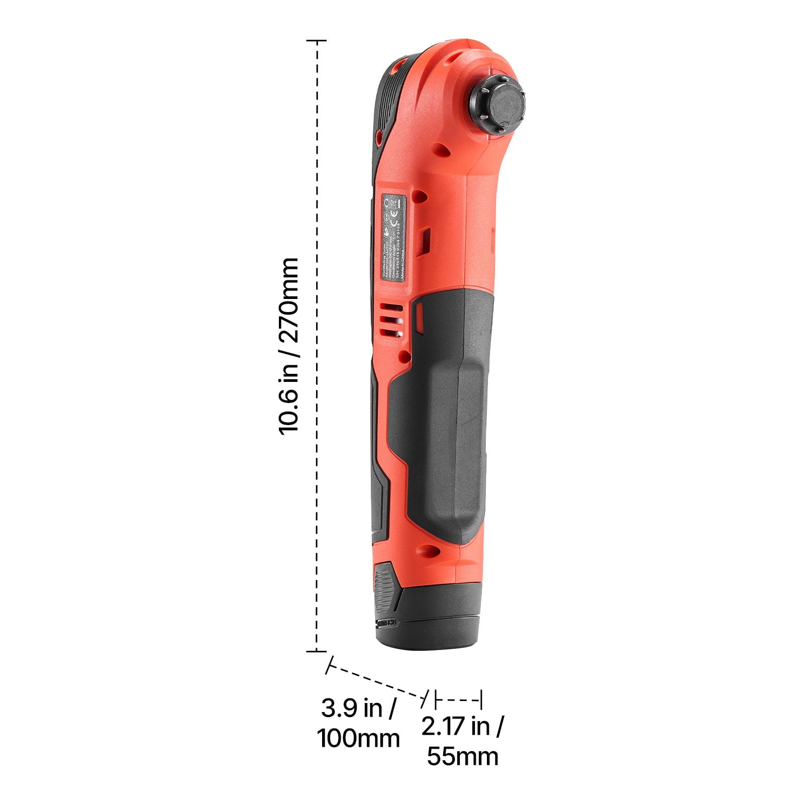 Cordless Oscillating Tool Kit 12V, 6 Speeds 6000-17500 OPM, 3.2° Oscillation Angle, 2.0Ah Battery, Quick Blade Change, LED Light for Woodworking DIY