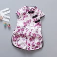 thumbnail image 2 of MEZZALL Summer Flower Cheongsam Kids Qipao Children Dress Skirt Tang Suit Cute Kids Traditional Dress Soft, 12-18 Months, 2 of 5