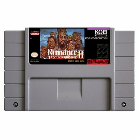 SNES Games Cartridge Romance of the Three Kingdoms II