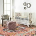 thumbnail image 6 of Wonnitar 5'x7' Boho Living Room Rug Colorful Bedroom Rug, Large Bohemian Nursery Rug, Hot Pink Non-Slip Machine Washable Soft Playroom Mat Indoor Floor Accent Carpet for Dining Table Mud Room, 6 of 11