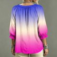 thumbnail image 5 of Women Blouses V Neck T Shirts Women's V-Neck Abstract Geometric Print Beach Vacation Clothes, 5 of 5