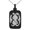 Black, variant on Stainless Steel Ancient Tribal Unity Rune Engraved Small Rectangle Dog Tag Charm Pendant Necklace