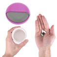 thumbnail image 4 of Unique Bargains 1 Pc Pill Case 1 Grid Round Rotating Pill Box Rose Red, 4 of 6