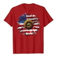 thumbnail image 4 of ORT Womens American Flag T Shirt Patriotic Shirts Short Sleeve Patriotic Shirt 4th of July Tee Tops Crewneck Summer T-Shirt(Z2-Red,XL), 4 of 6