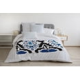 thumbnail image 3 of Simply Daisy Bombay Medallion Fleece Throw Blanket, Navy, Small Throw, 3 of 4