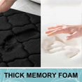 thumbnail image 3 of Non-Slip Bath Mat, Soft Memory Foam Bathroom Mat, Absorbent Bath Mat, Machine Washable - 40 x 60 cm, Black, 3 of 5