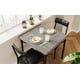 thumbnail image 4 of Juego de Comedor 3 Piezas para 2 Personas, Mesa Cuadrada y 2 Sillas Tapizadas, Diseño Moderno y Ahorrador de Espacio para Cocina, Apartamento o Comedor - Color Cement ash, 4 of 7