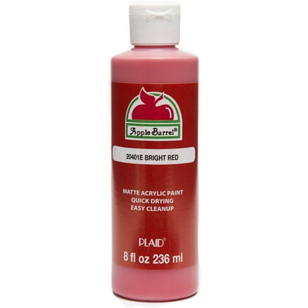 Apple Barrel Colors Bright Red Paint, 8 Fl. Oz.