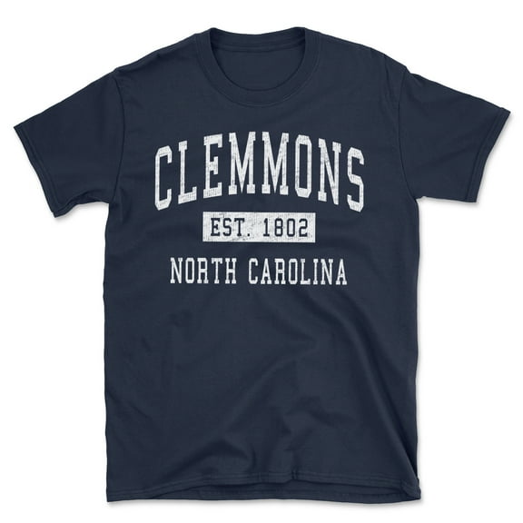 Clemmons North Carolina Classic Established Men's Cotton T-Shirt