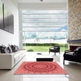 thumbnail image 6 of Ahgly Company Indoor Square Patterned Ferrari Red Area Rugs, 6' Square, 6 of 6