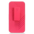 thumbnail image 3 of EagleCell Advanced Armor Hard Plastic/Soft TPU Rubber Dual Layer [Shock Absorbing] Hybrid Case Cover w/Stand/Holster For Apple iPhone 7 Plus/8 Plus - Hot Pink/Black, 3 of 4