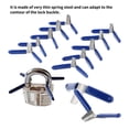 thumbnail image 1 of 10 Pieces Lock Shim Household Workmanship Compact Size Accessories Practical Steel Pad Locksmith Supplies Simple Opration Labor Saving Unlock Accessories, 1 of 9