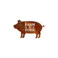 thumbnail image 1 of Central Coast Designs PIGFARMFORK-18PAT 11 x 18 in. Farm to Fork Script with Pig Silhouette Laser Cut Steel Wall Art, Natural Patina, 1 of 1