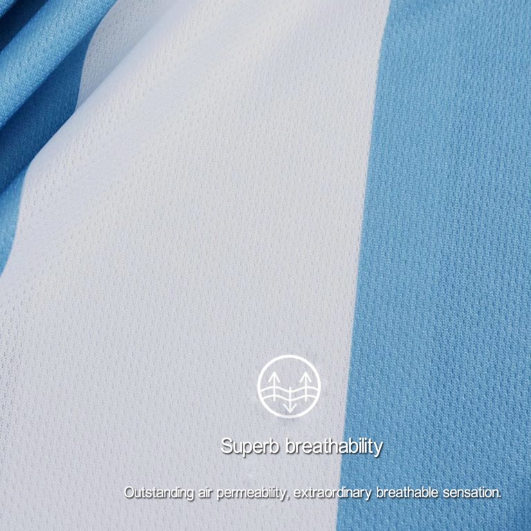 Retro Fade Football Jersey in Sky Blue