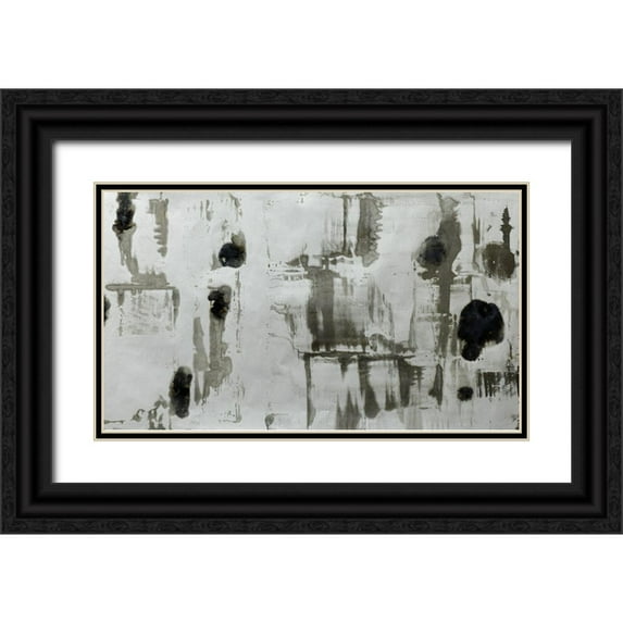 Gutierrez, Katie 14x10 Black Ornate Wood Framed with Double Matting Museum Art Print Titled - Frequencies 7