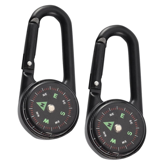 ULTNICE 2Pcs Small Pocket Compass Acrylic for Adventurers Outdoor Hiking Gear