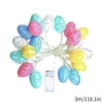thumbnail image 2 of Easter Egg Lights String, Battery Operated LED Fairy Lights with Timer, 5ft Pastel Easter Decorations for Home Table Tree Mantel, Indoor Outdoor Spring Party Decor for Yard Fence Garden, 2 of 4