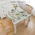 thumbnail image 2 of HAOXIT  Table Cloth Decorative Table cover Washable Square Tablecloths, Dining, Buffet Parties &amp; Wedding Use, Botanical Fresh - Spring/Summer 44''x44'', 2 of 7