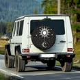 thumbnail image 2 of Yuyamidu Sun and Moon Spare Tire Cover Black Wheel Cover for Trailer, RV, SUV, Truck and Many Vehicle 14-19" Universal Wheel Protective Covers, 2 of 5