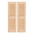 thumbnail image 1 of FELTECHELECTR 2 piezas de muebles de escritorio para muñecas, persianas de madera en miniatura, persianas decorativas para muñecas., 1 of 5