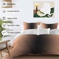 thumbnail image 3 of 3 Piece LightSalmon Black Ombre Duvet Cover Set Twin Size,Microfiber Comforter/Quilt Cover with Corner Ties and 2 Pillowcases,Modern Gradient Abstract Art All Season Soft Bedding with Zipper Closure, 3 of 8