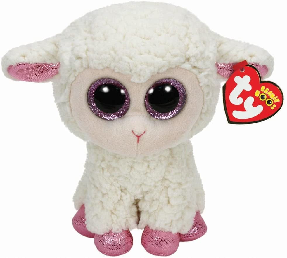 TY Beanie Boos Daria the Sheep/Lamb (Glitter Eyes) Small 6" Plush