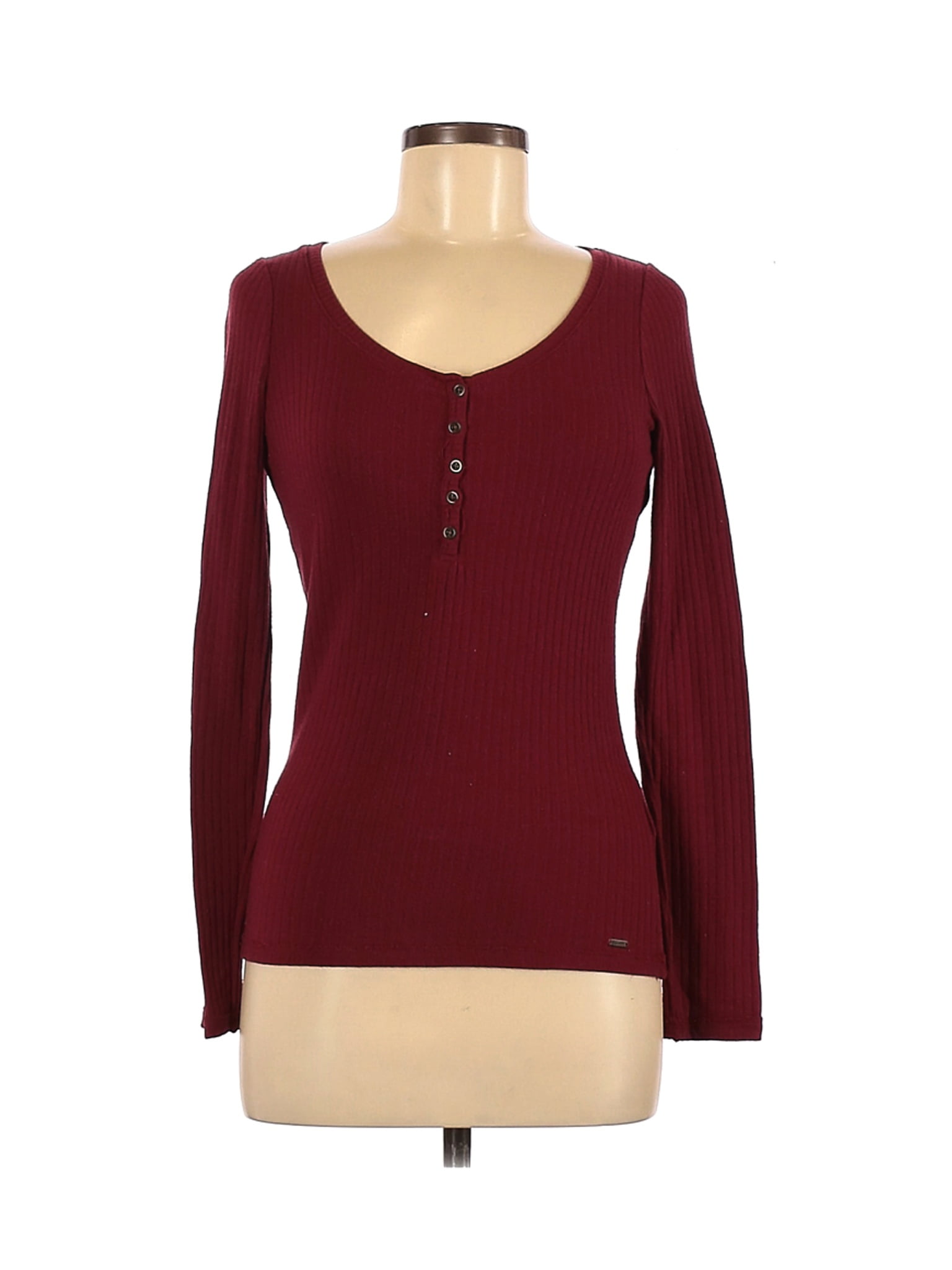 Henleys Hollister Hollister Red Long Sleeve Hollister Henley Long