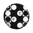 thumbnail image 2 of Waterproof Spare Wheel Cover, Memorial Farewell Adjustable Wheel Cover For Jeep Trailer Rv Suv Car, 14 Inch, 2 of 8