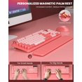thumbnail image 3 of Teclado y ratón inalámbricos Trueque Cute Typewriter Pink, 3 of 9