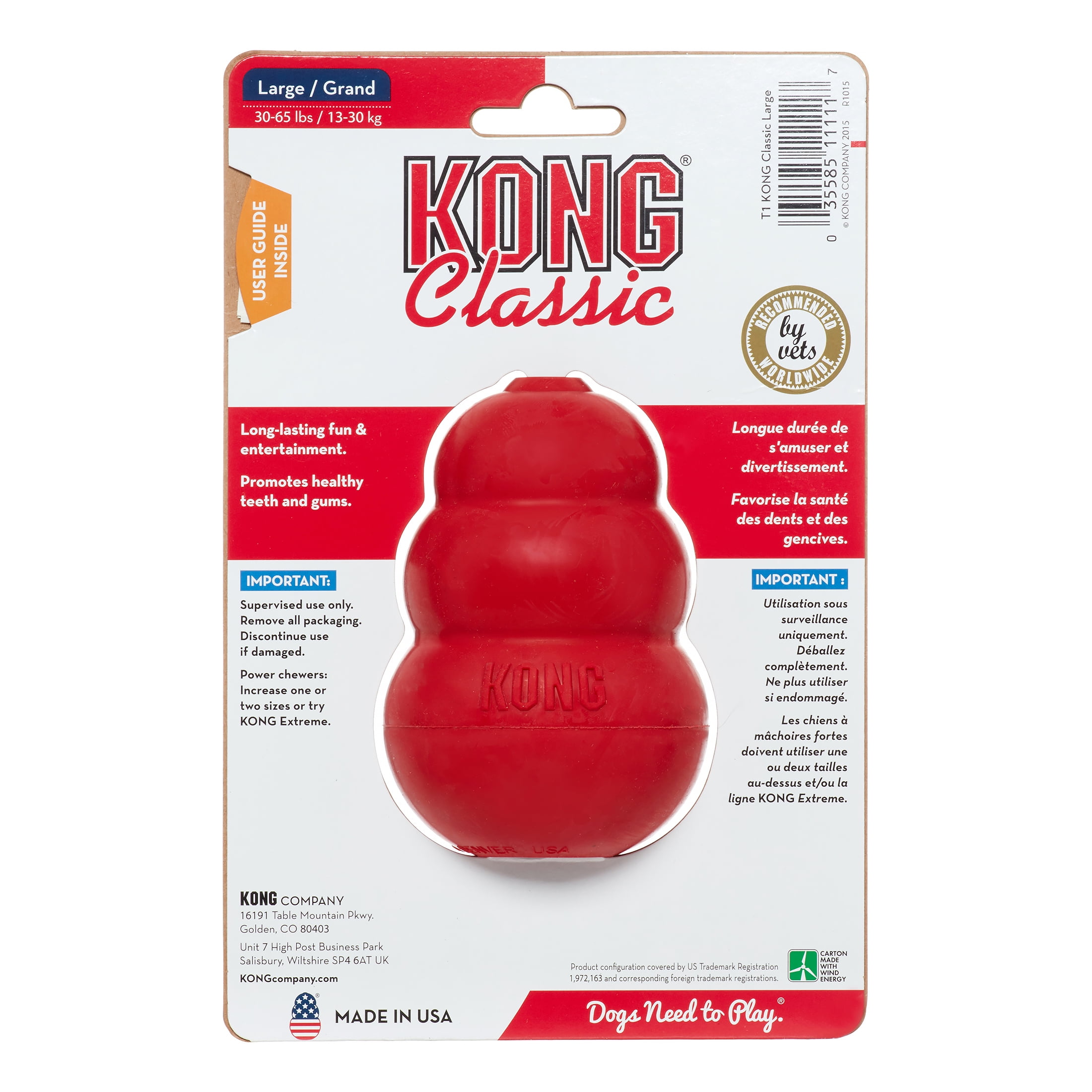 Kong Classic Size:Large Pack of 2