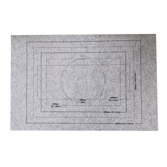 Gallickan Jigsaw Puzzle Mat Roll Up, Puzzle Board Mat 55鈥?x 39鈥?Portable Keeper Up to 1500 pieces with Non-Slip Rubber Bottom and Travel-Friendly Storage Bag, Gray