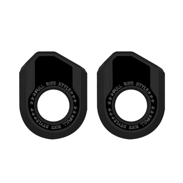1Pair Bicycles Crank Cover Protector Sleeve Pedal Crankset Protective Case Bicycles Crank Boot Dustproof Cover White