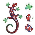 thumbnail image 3 of Shisuyan Red Metal Gecko Wall Craft 1Pcs 11In X 6.9In, 3 of 9