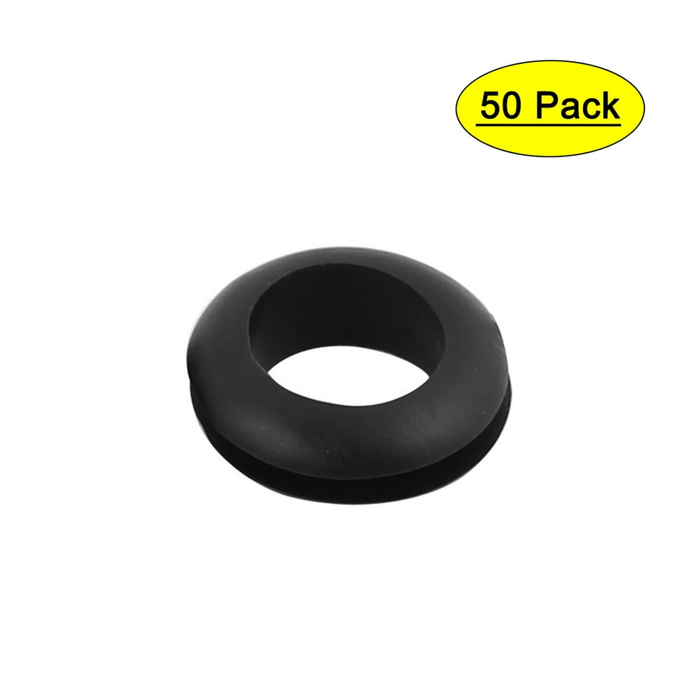 Electrical Firewall Rubber Double Sides Wire Grommets 12mm Inner Dia