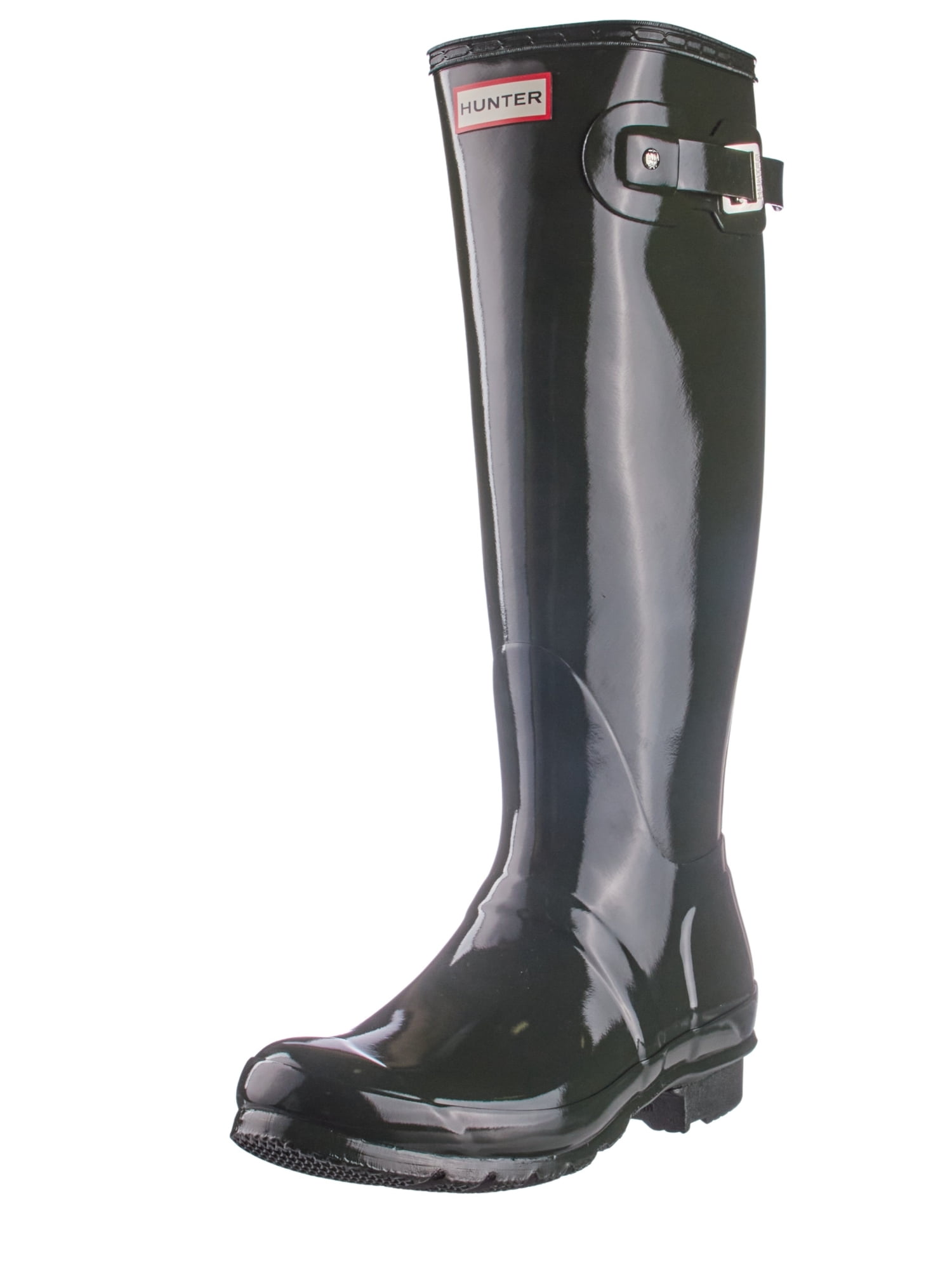 Original Tall Gloss Dark Olive Boots 