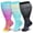 Tie Dye, variant on 3 Pack Plus Size Compression Socks for Women & Men, Extra Wide Calf Knee High Stockings for Circulation Support