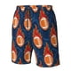 thumbnail image 4 of Balery American Football and Fire Flames Traje de Baño Estilo Hawaiano para Hombre, Shorts de Secado Rápido con Bolsillos-Medium, 4 of 6