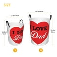 thumbnail image 5 of Kll I Love Dad Waterproof Foldable Laundry Hamper Bucket With Handles For Storage Bin,Kids Room,Home Organizer (Medium), 5 of 8
